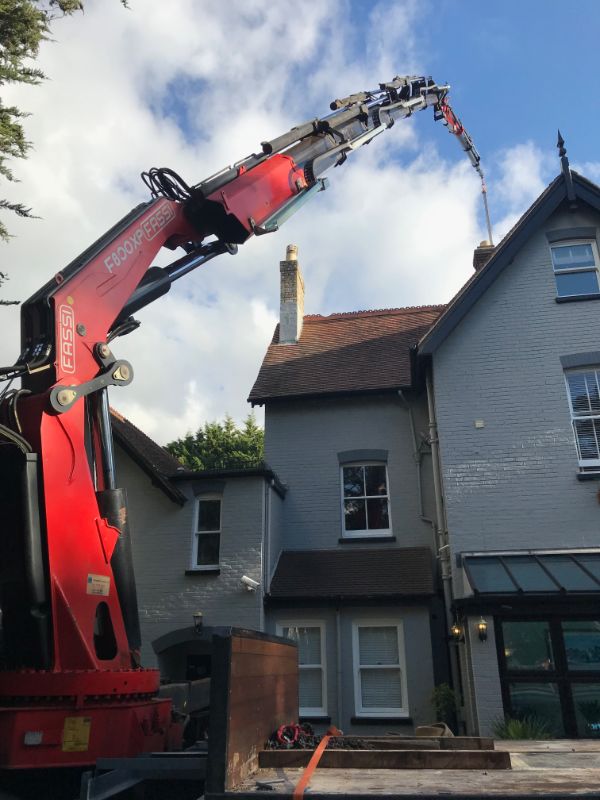 ACTA Crane Hire over house lifting